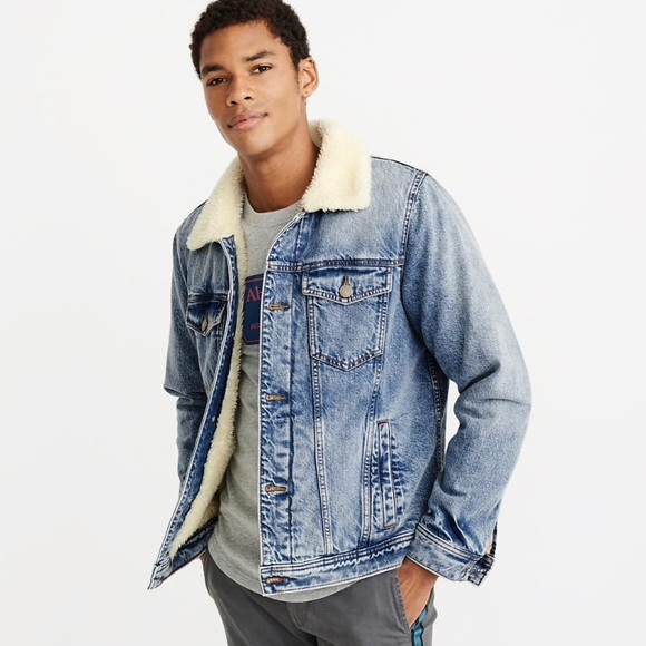 abercrombie and fitch sherpa jacket 